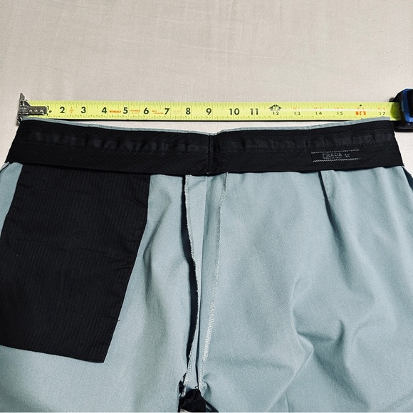 PRADA 2017 teal blue polyester blend one back pocket trousers pants 
S 52 - Picture 12 of 16